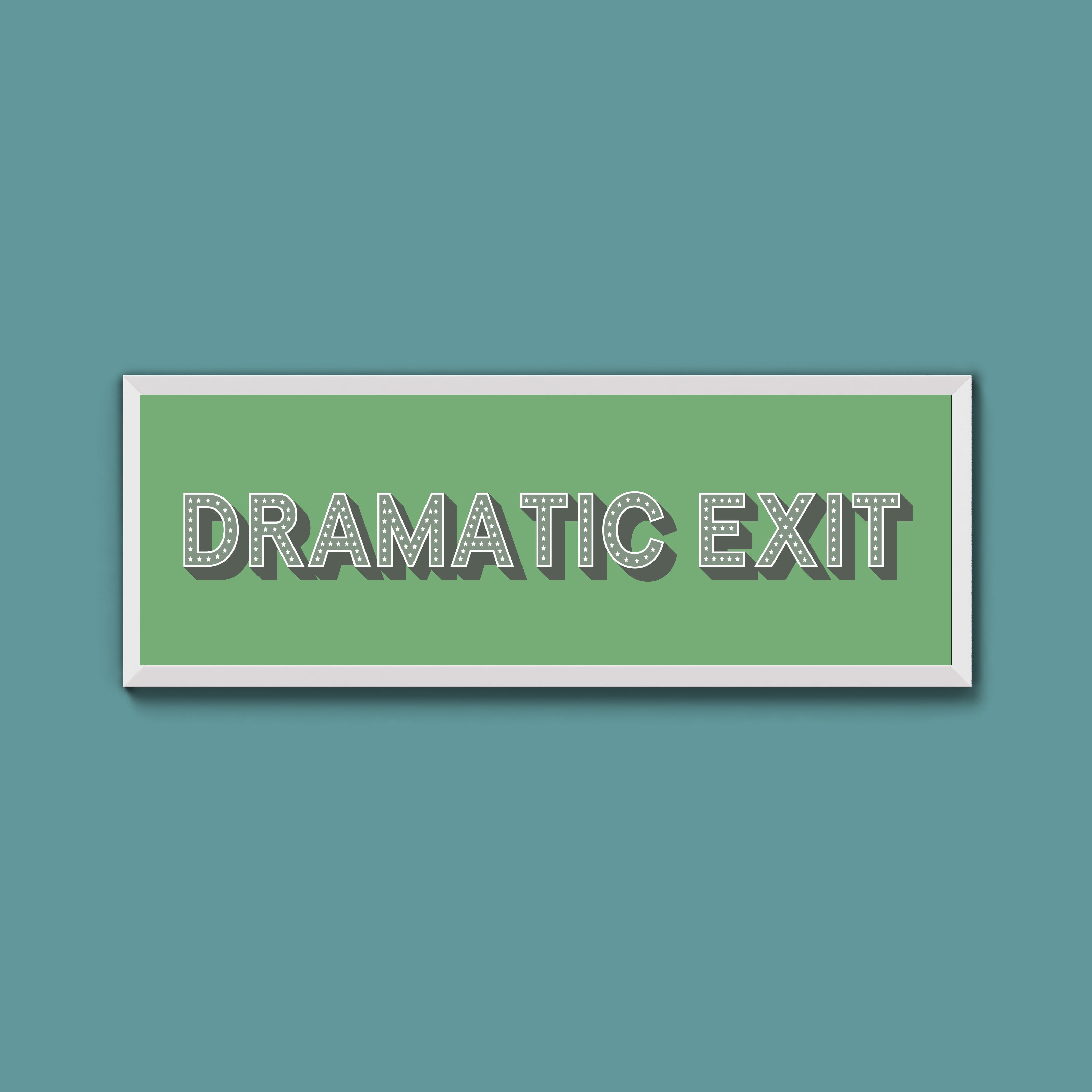 Dramatic Exit Framed Print