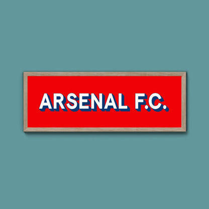 Arsenal FC Framed Print (New Style) - Above The Door
