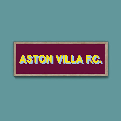 Aston Villa FC Framed Print (New Style) - Above The Door