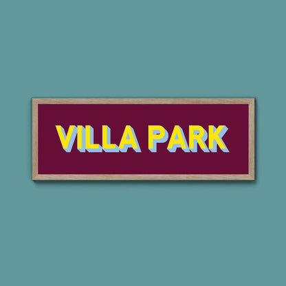 Aston Villa FC Framed Print (New Style) - Above The Door