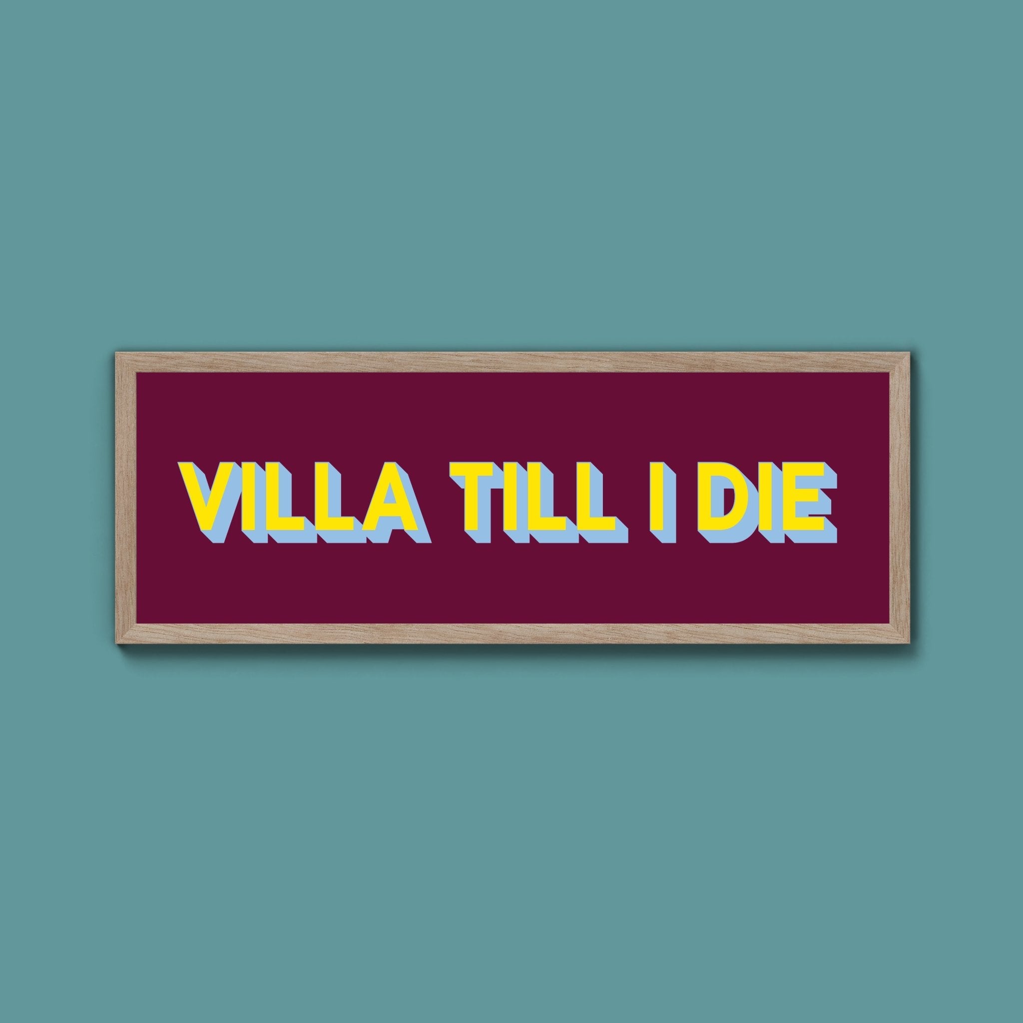 Aston Villa FC Framed Print (New Style) - Above The Door