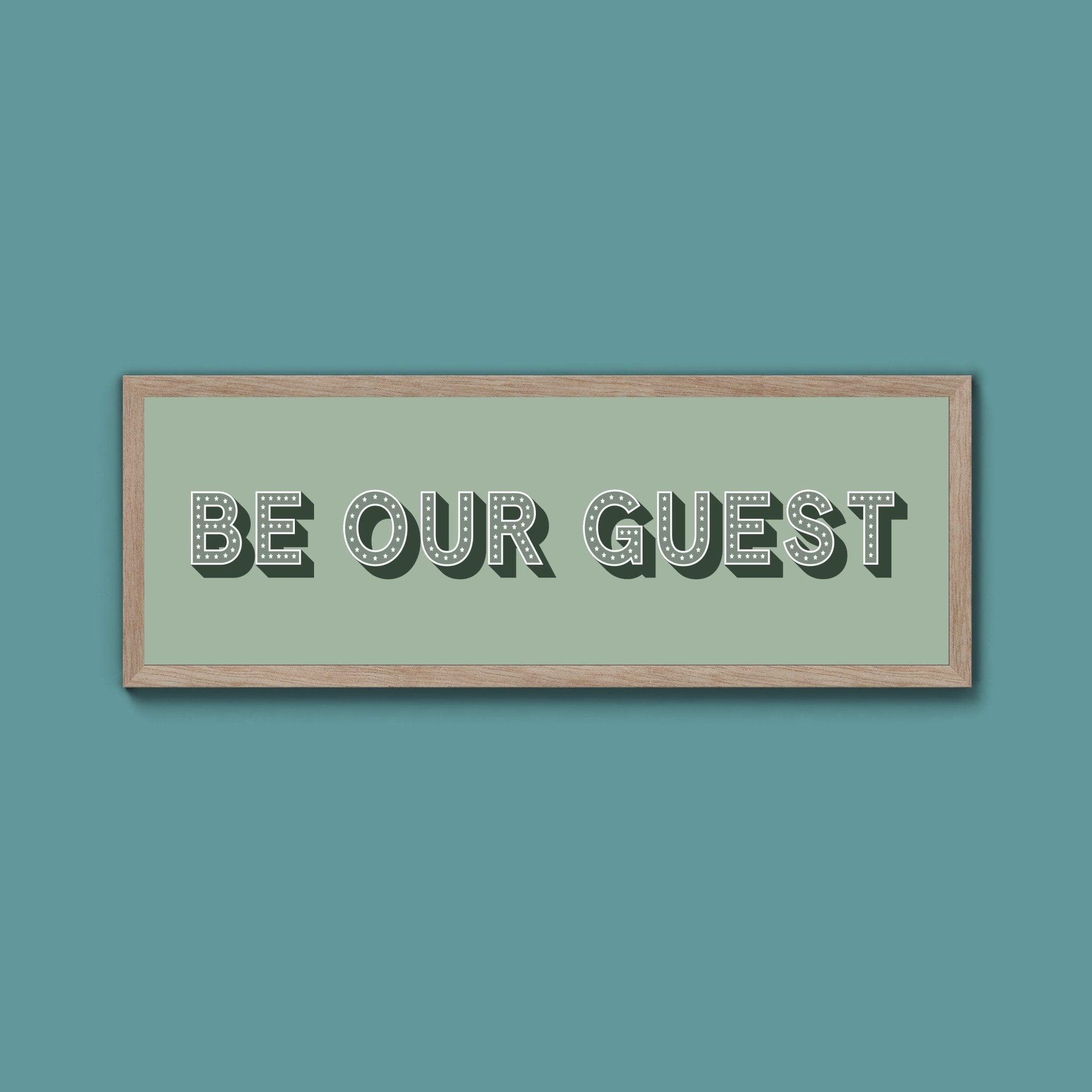 Be Our Guest Framed Print (New Style) - Above The Door