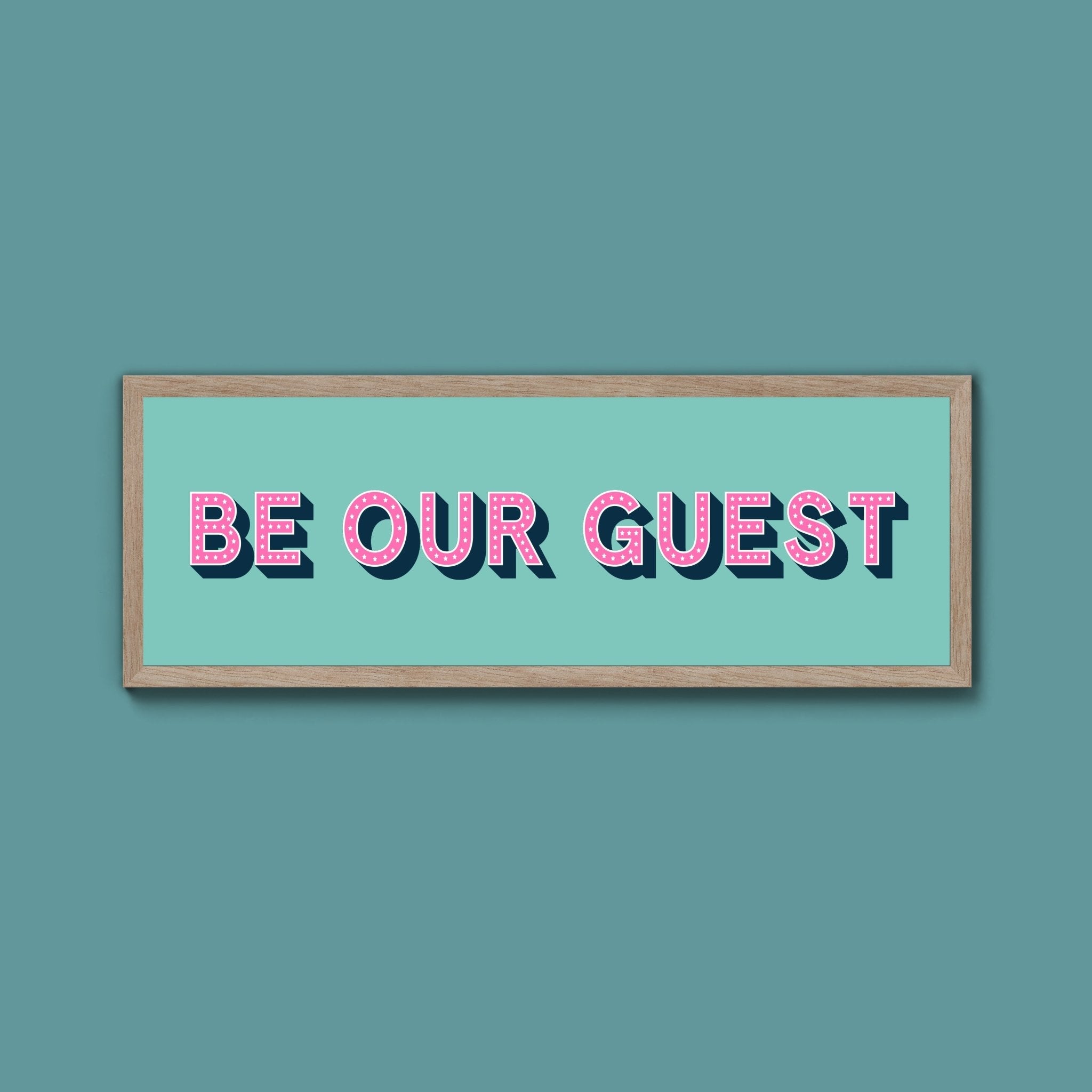Be Our Guest Framed Print (New Style) - Above The Door