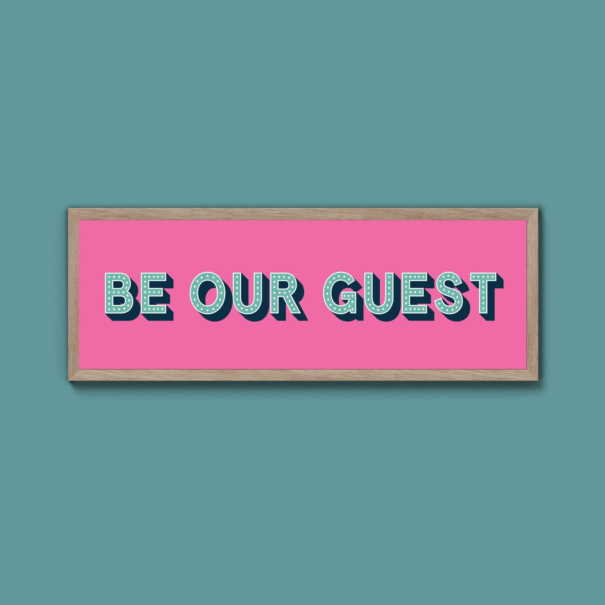 Be Our Guest Framed Print (New Style) - Above The Door