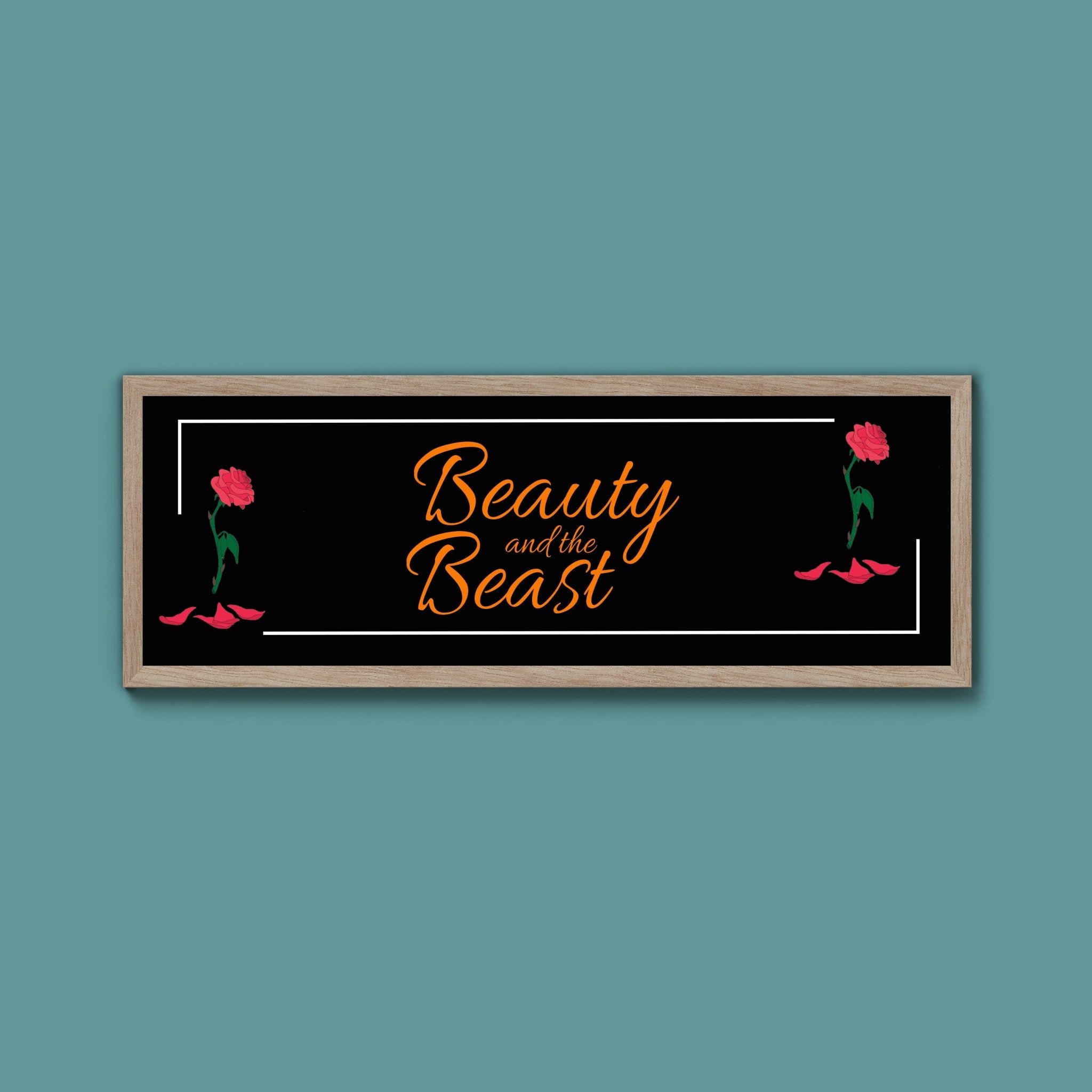 Beauty And The Beast Framed Print (New Style) - Above The Door