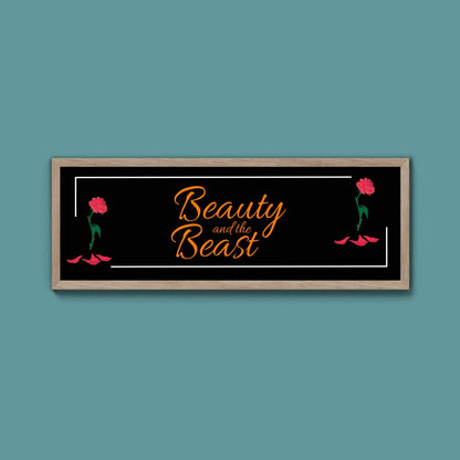 Beauty And The Beast Framed Print (New Style) - Above The Door