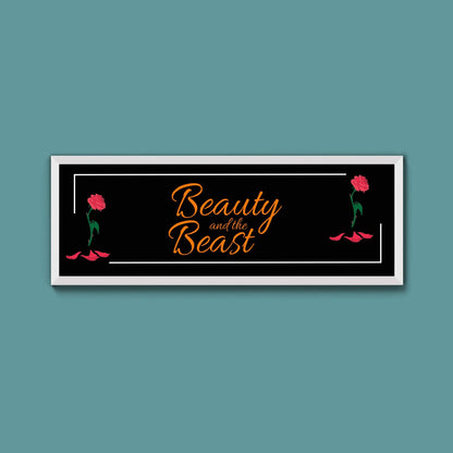 Beauty And The Beast Framed Print (New Style) - Above The Door