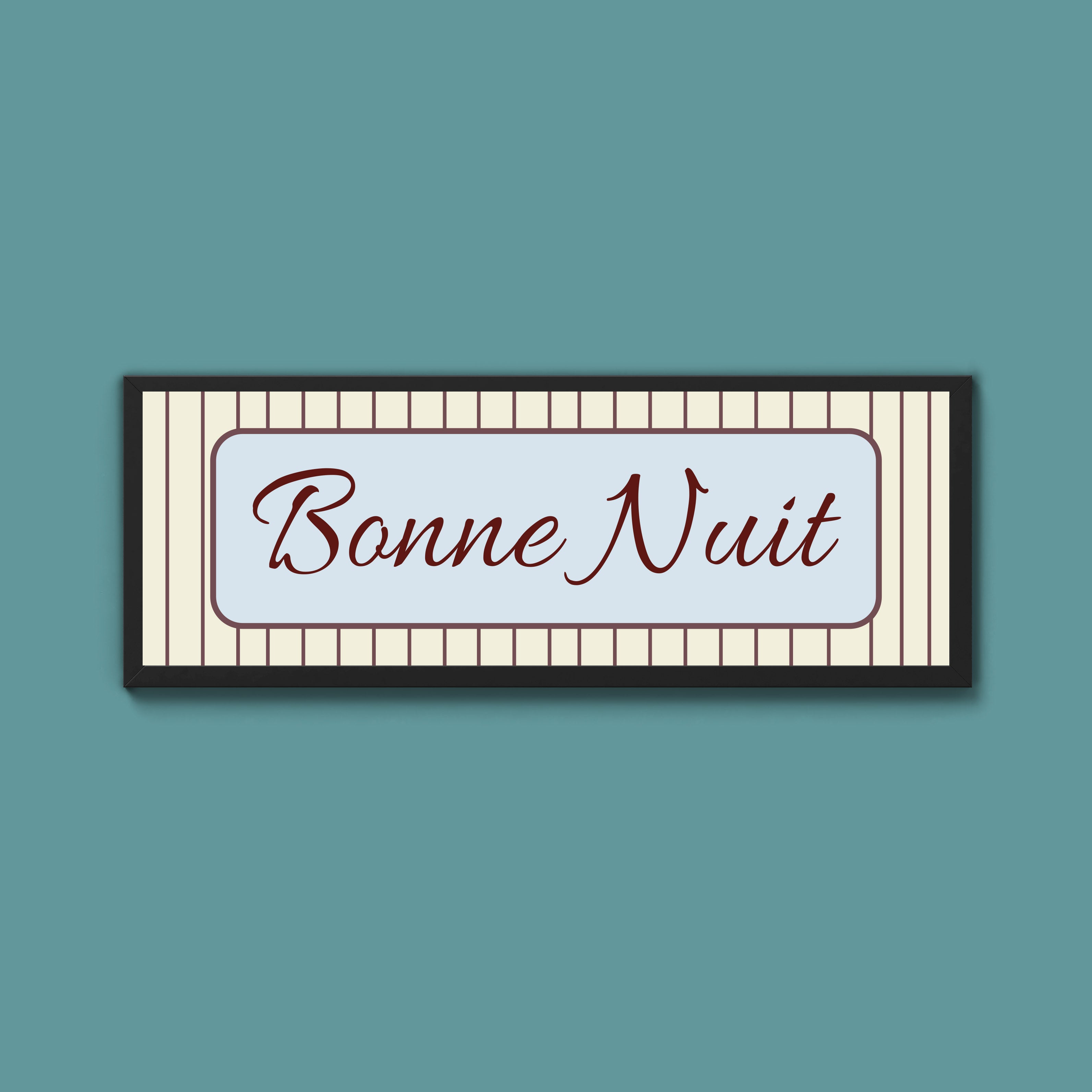 Bonne Nuit Framed Print