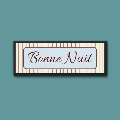 Bonne Nuit Framed Print