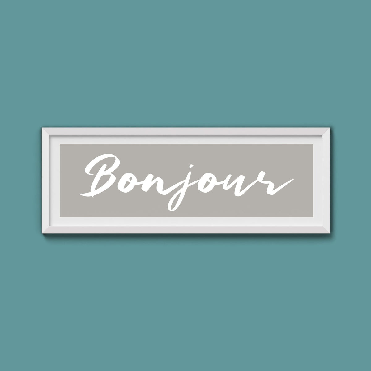 Bonjour Framed Print - Above The Door