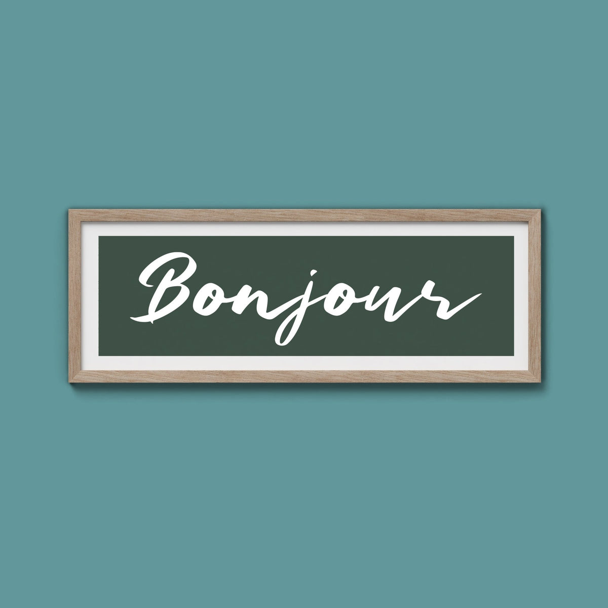 Bonjour Framed Print - Above The Door