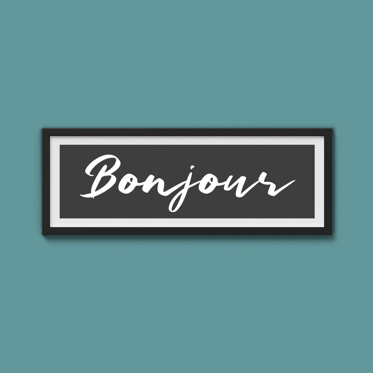 Bonjour Framed Print - Above The Door