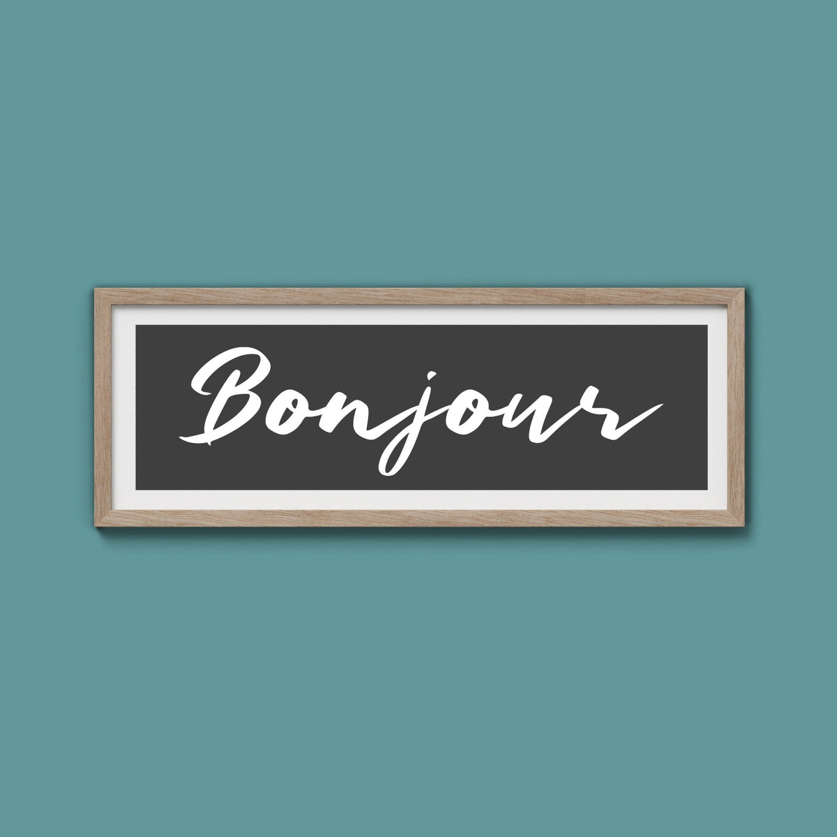 Bonjour Framed Print - Above The Door