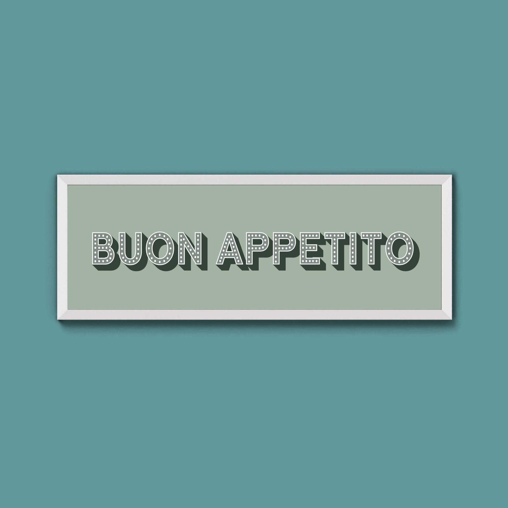 Buon Appetito Framed Print (New Style) - Above The Door
