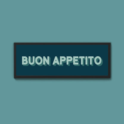 Buon Appetito Framed Print (New Style) - Above The Door