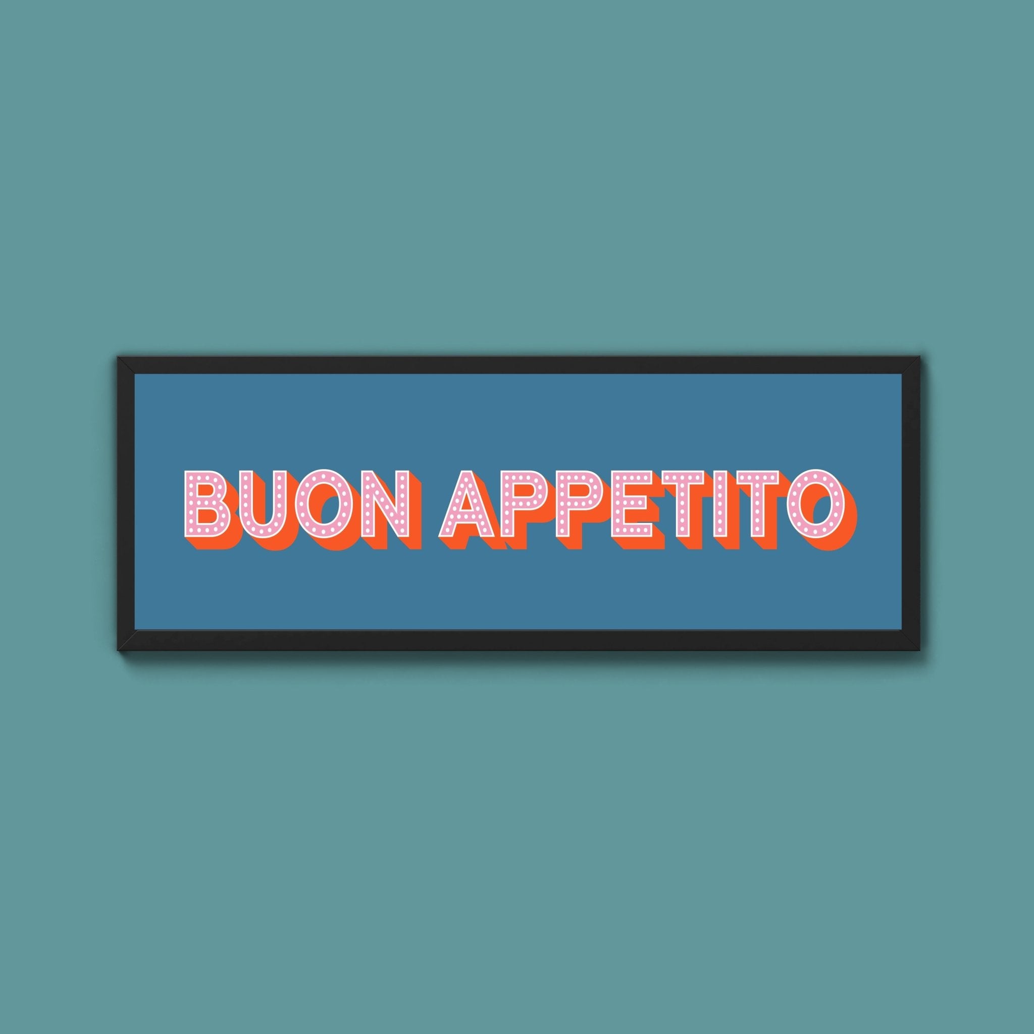 Buon Appetito Framed Print (New Style) - Above The Door