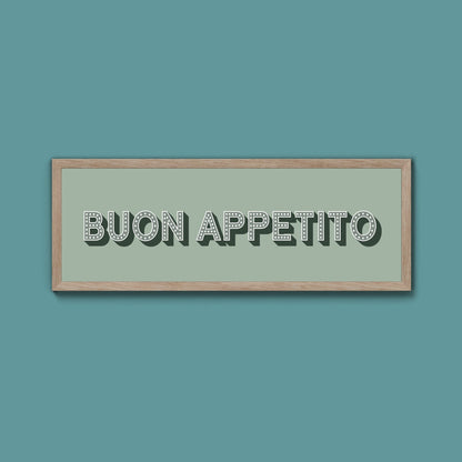 Buon Appetito Framed Print (New Style) - Above The Door