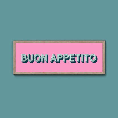 Buon Appetito Framed Print (New Style) - Above The Door