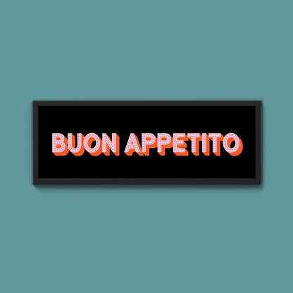 Buon Appetito Framed Print (New Style) - Above The Door