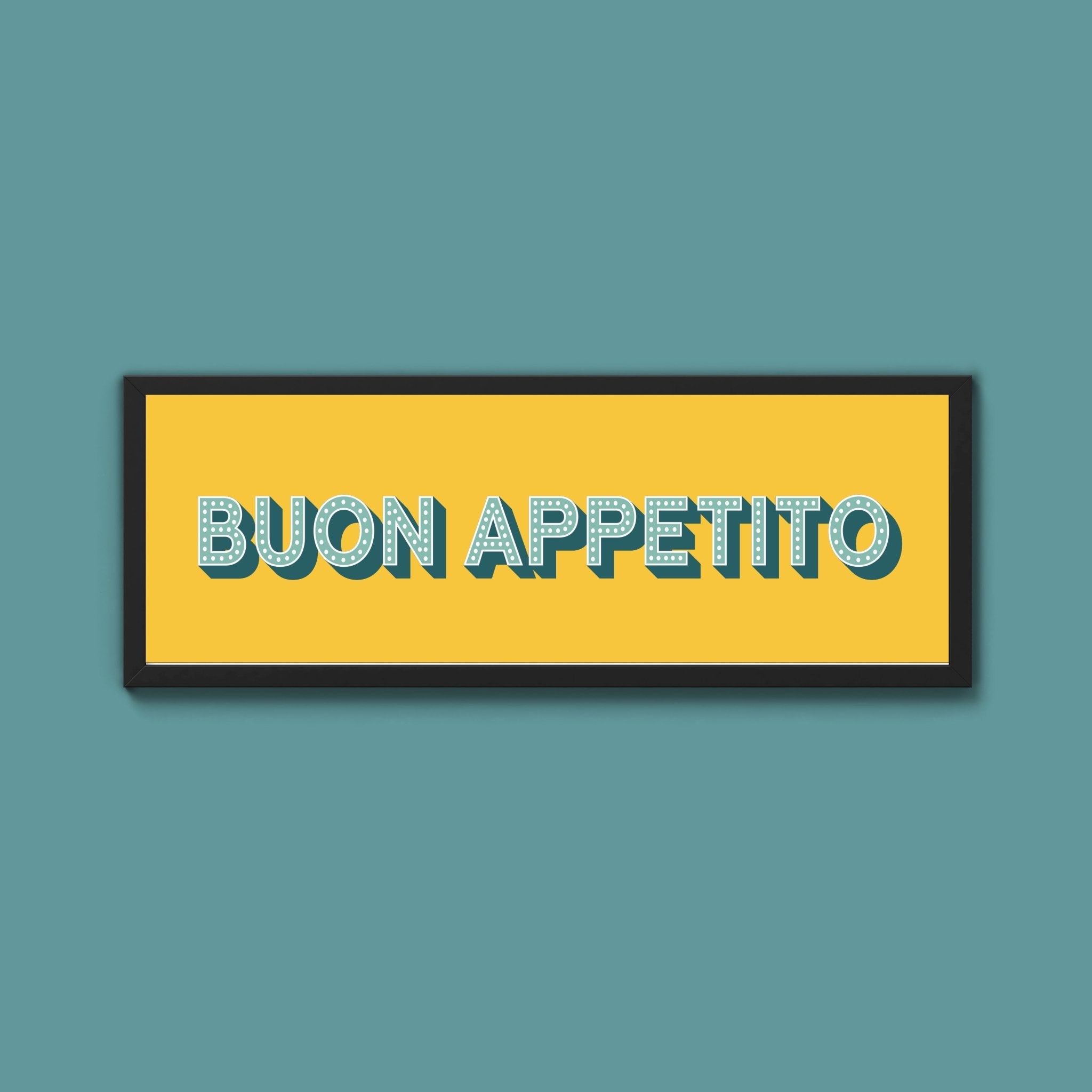 Buon Appetito Framed Print (New Style) - Above The Door