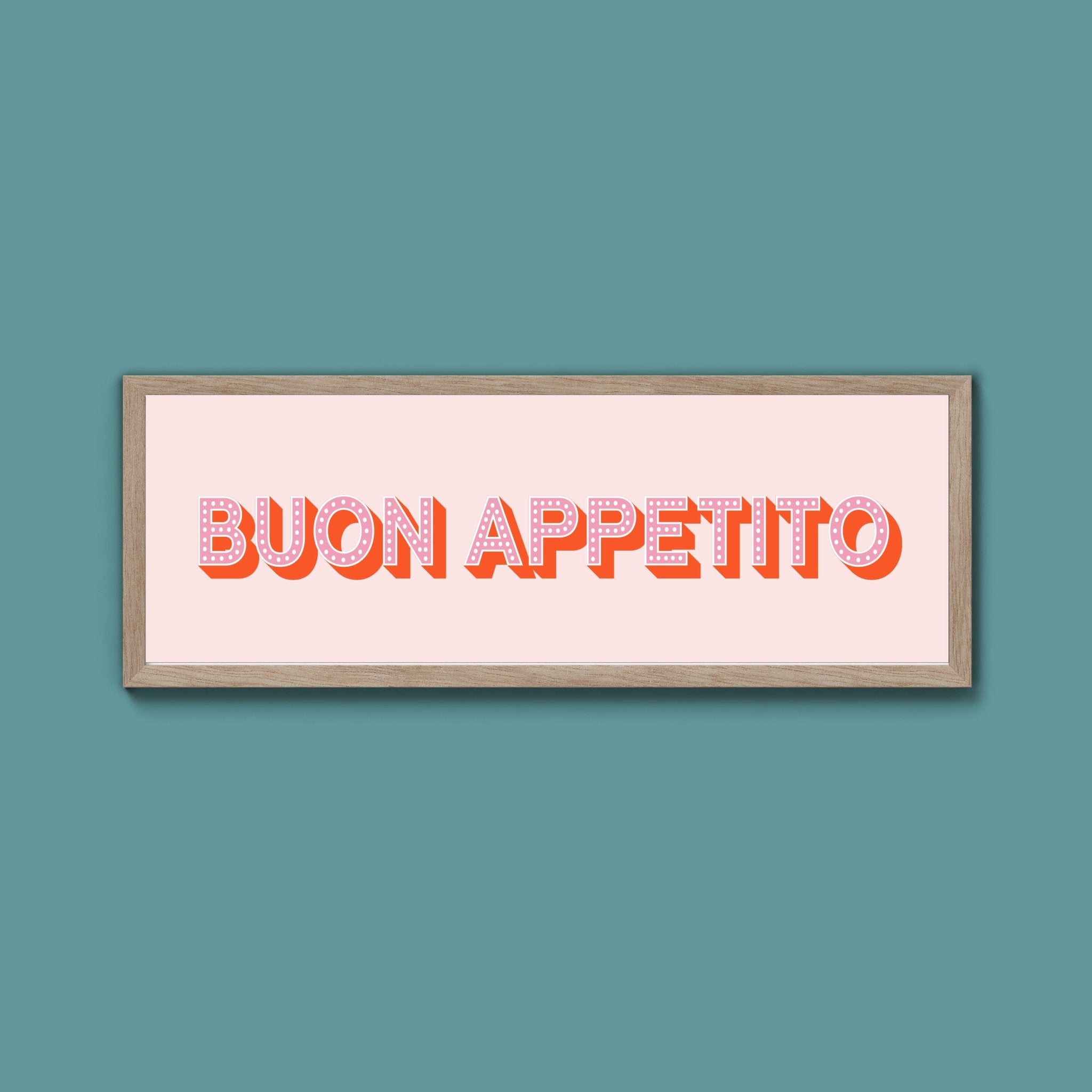 Buon Appetito Framed Print (New Style) - Above The Door