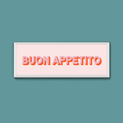 Buon Appetito Framed Print (New Style) - Above The Door