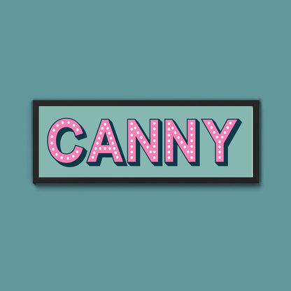 Canny Framed Print (New Style) - Above The Door