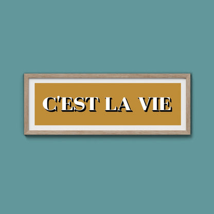 C'est La Vie Print - Above The Door