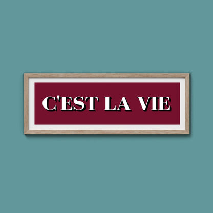 C'est La Vie Print - Above The Door