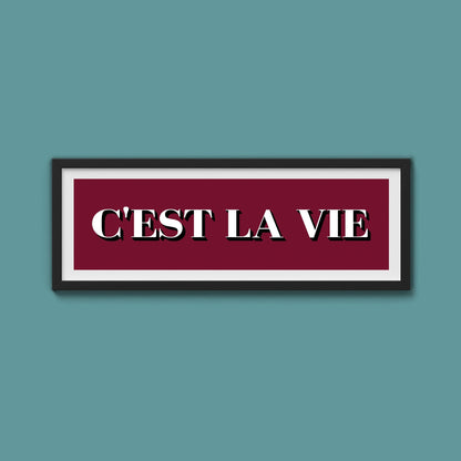 C'est La Vie Print - Above The Door
