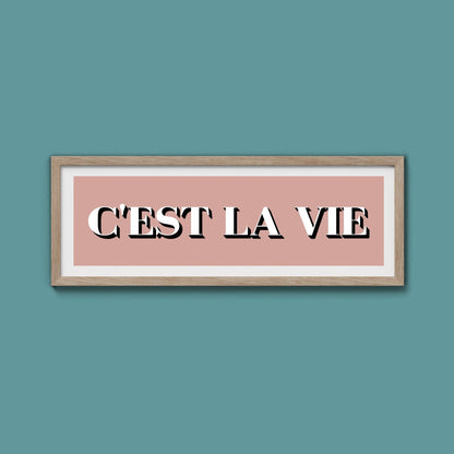 C'est La Vie Print - Above The Door