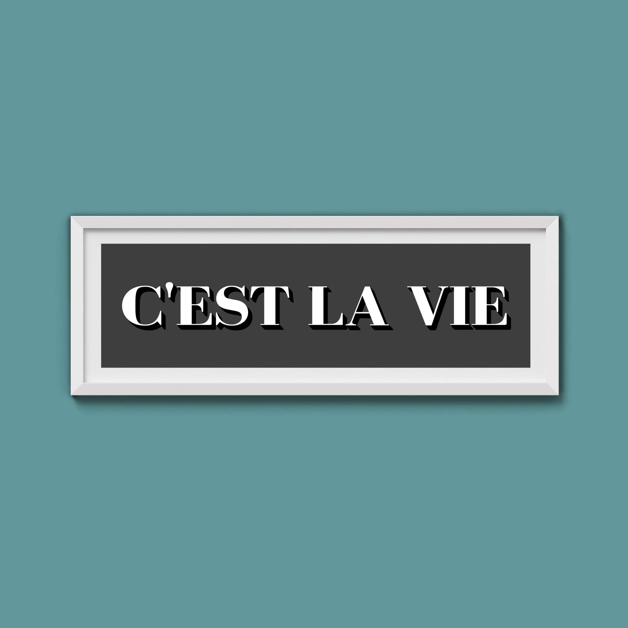 C'est La Vie Print - Above The Door