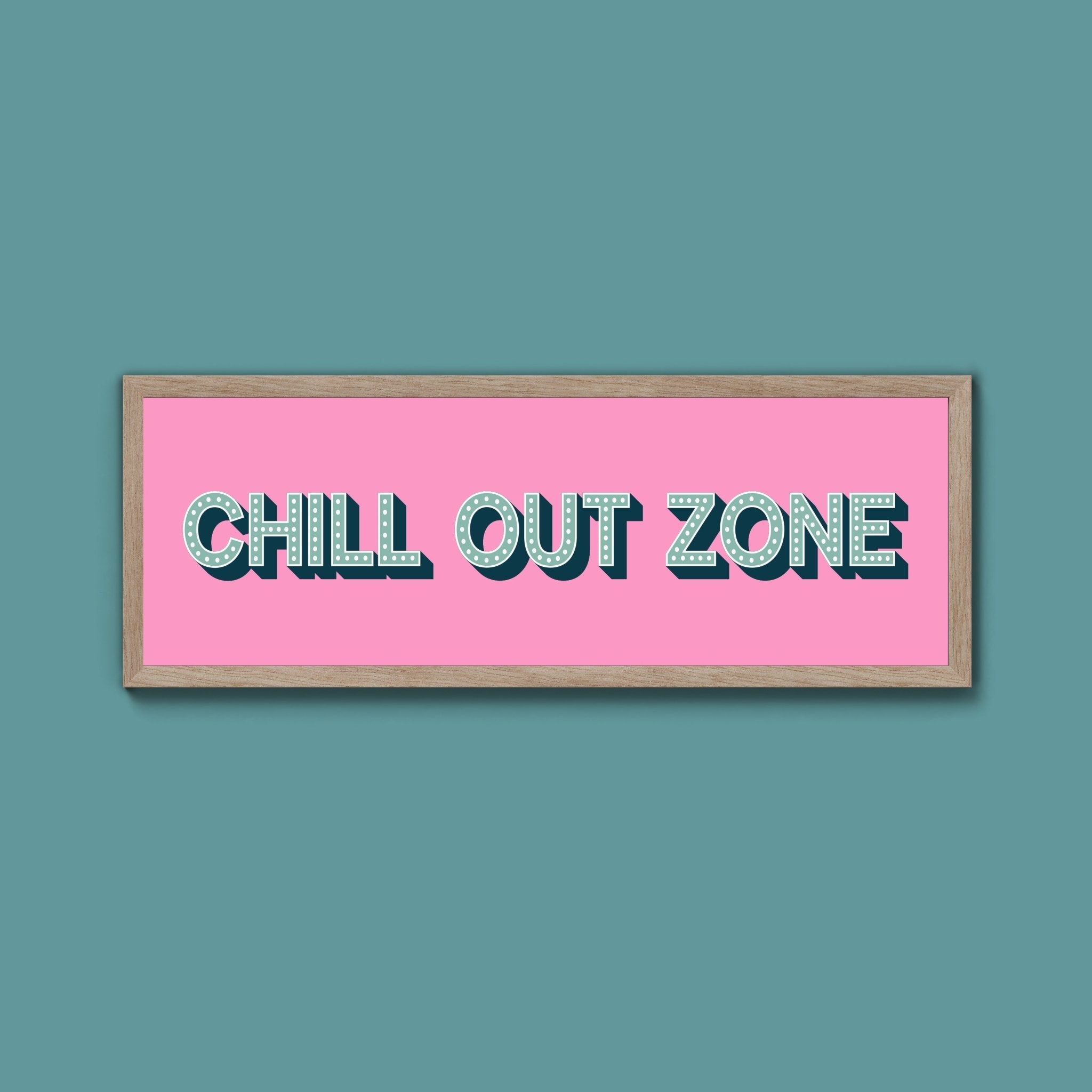 Chill Out Zone Framed Print (New Style) - Above The Door