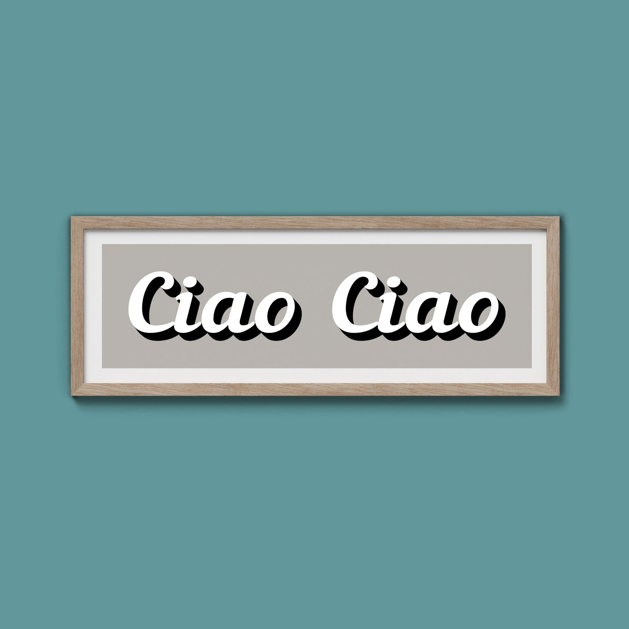 Ciao Ciao Framed Print (New Style) - Above The Door