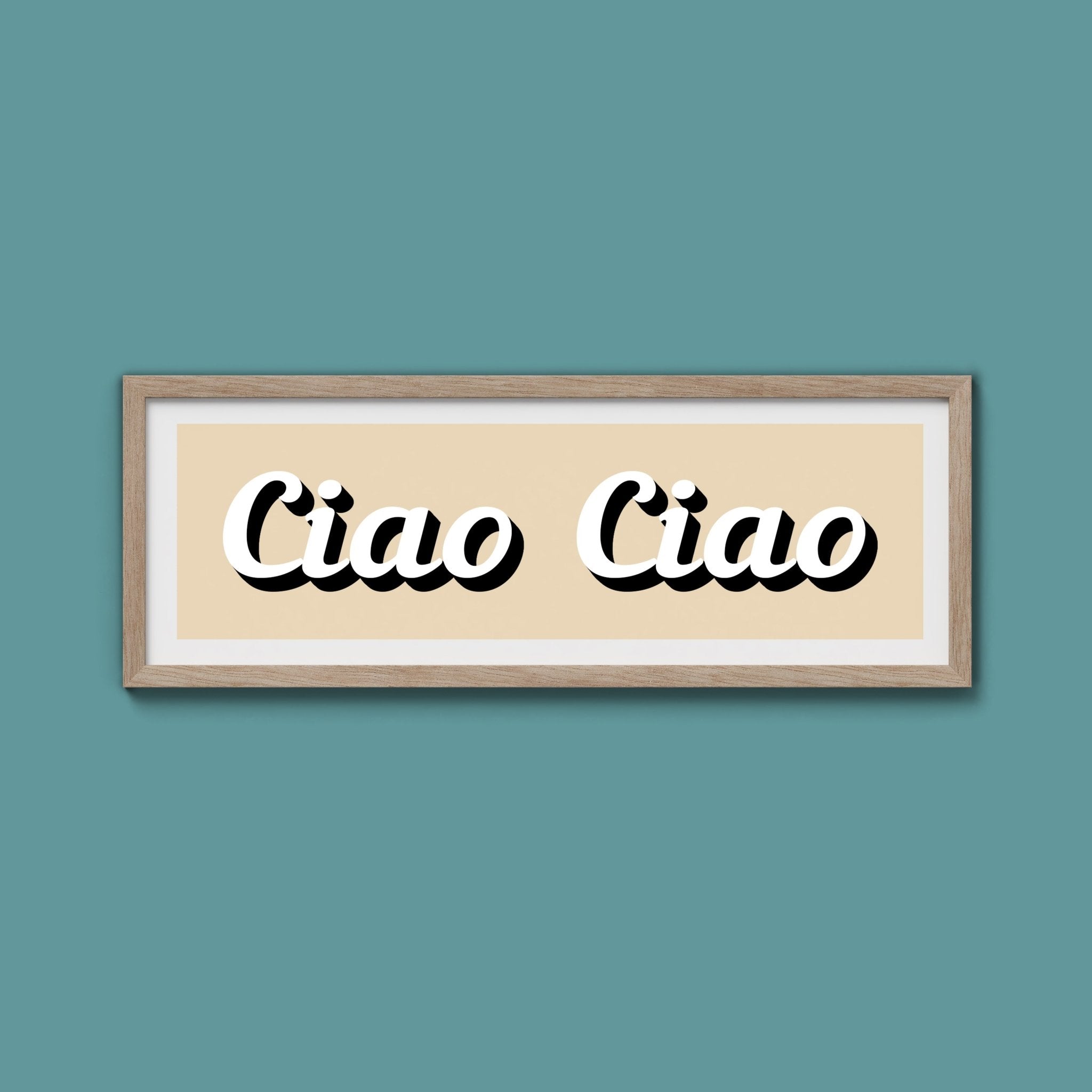 Ciao Ciao Framed Print (New Style) - Above The Door