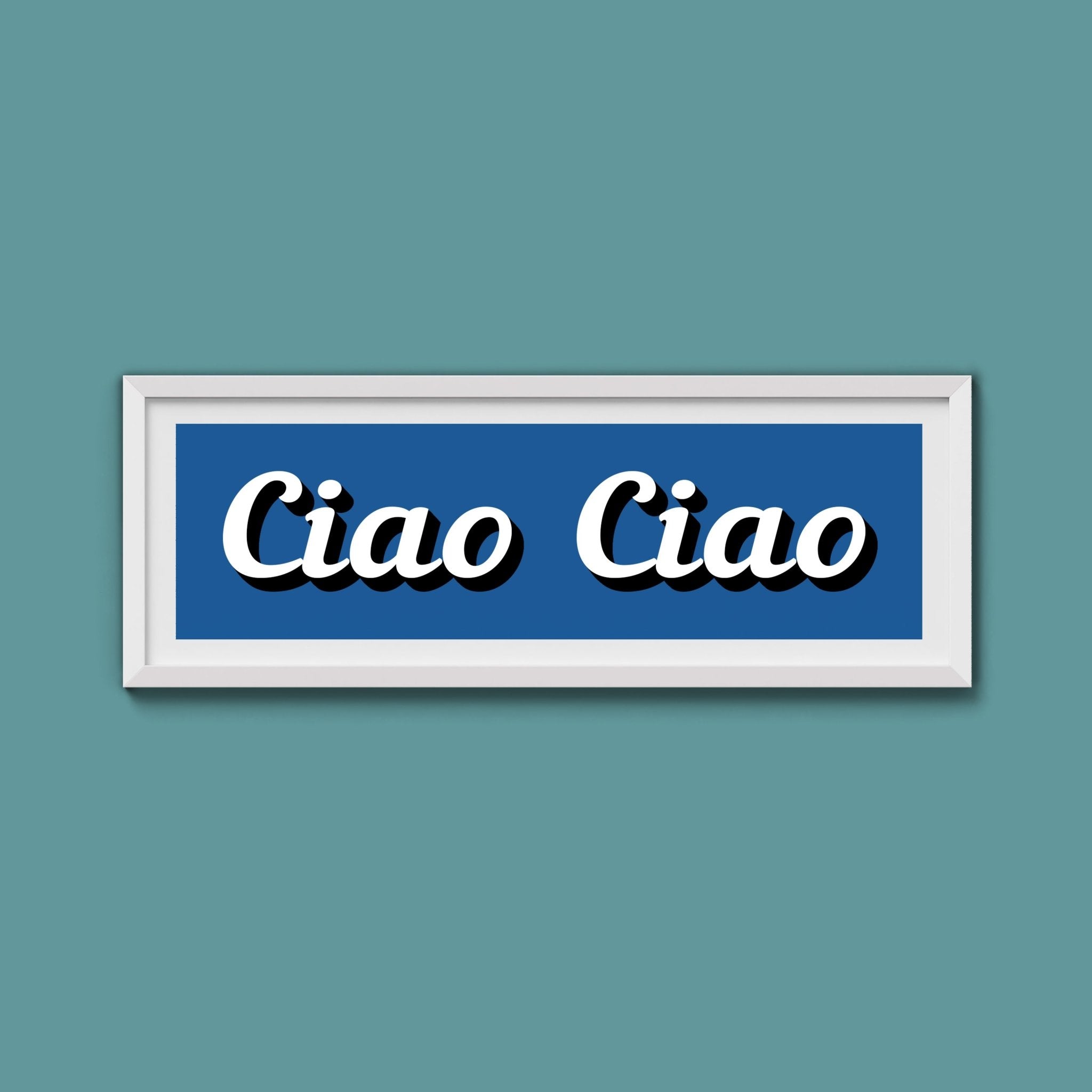 Ciao Ciao Framed Print (New Style) - Above The Door