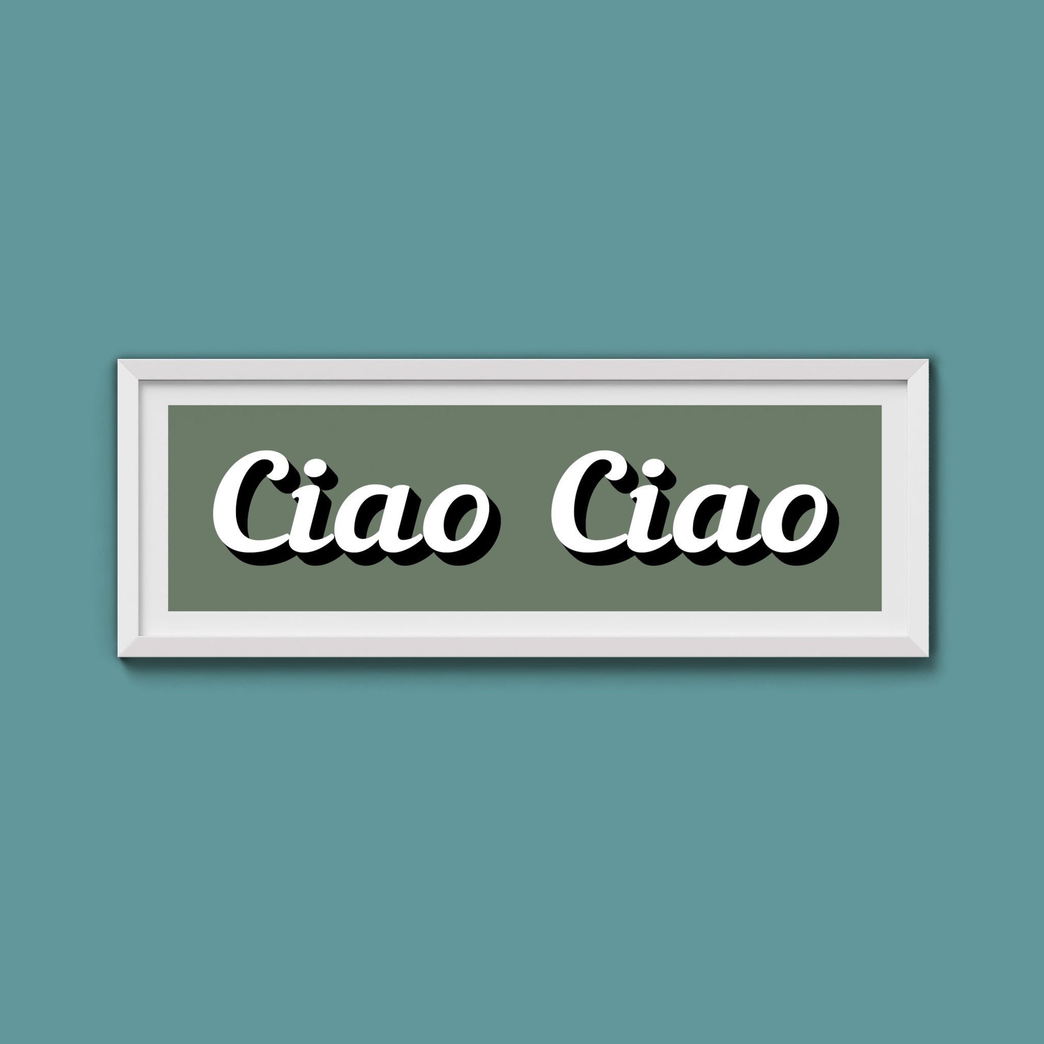 Ciao Ciao Framed Print (New Style) - Above The Door