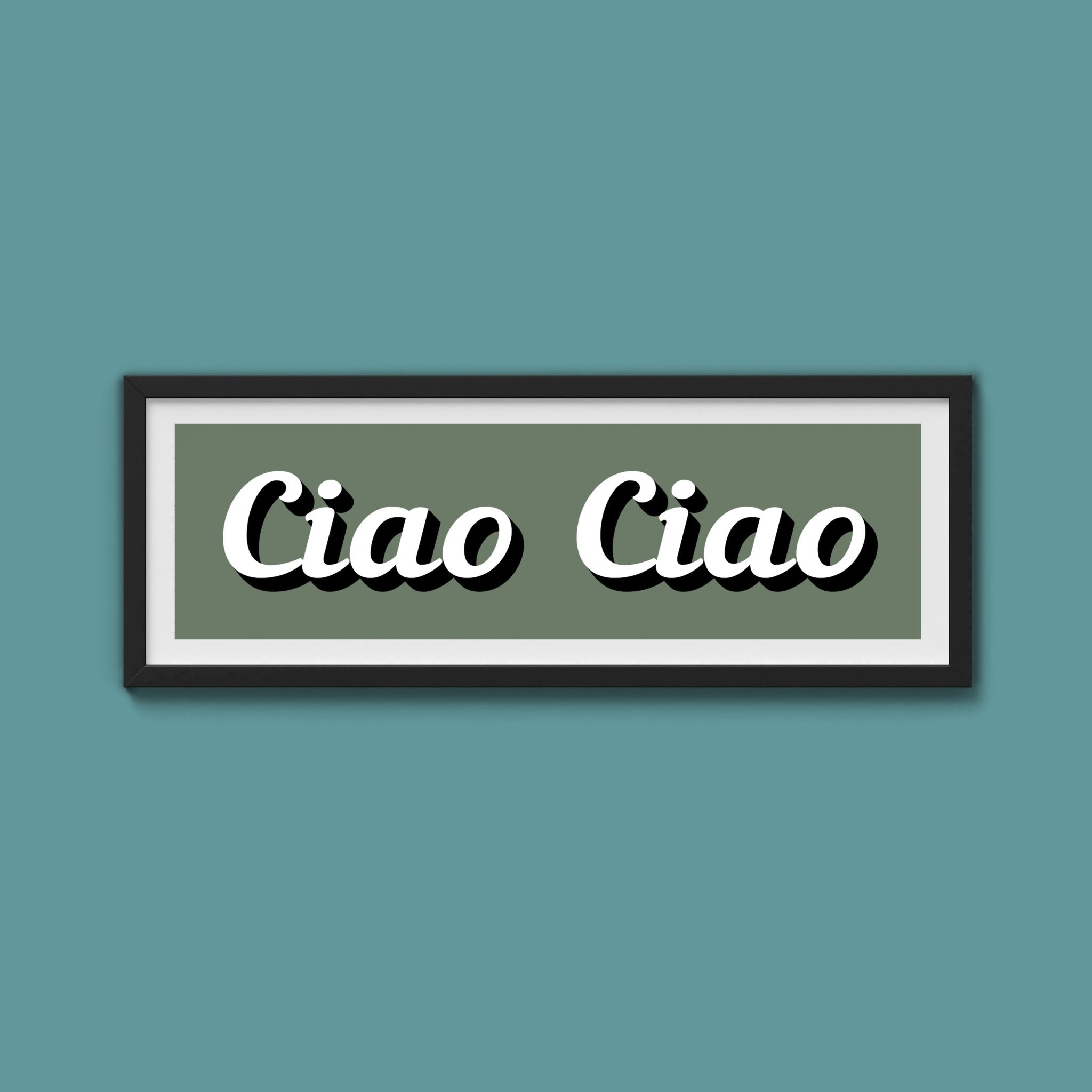 Ciao Ciao Framed Print (New Style) - Above The Door