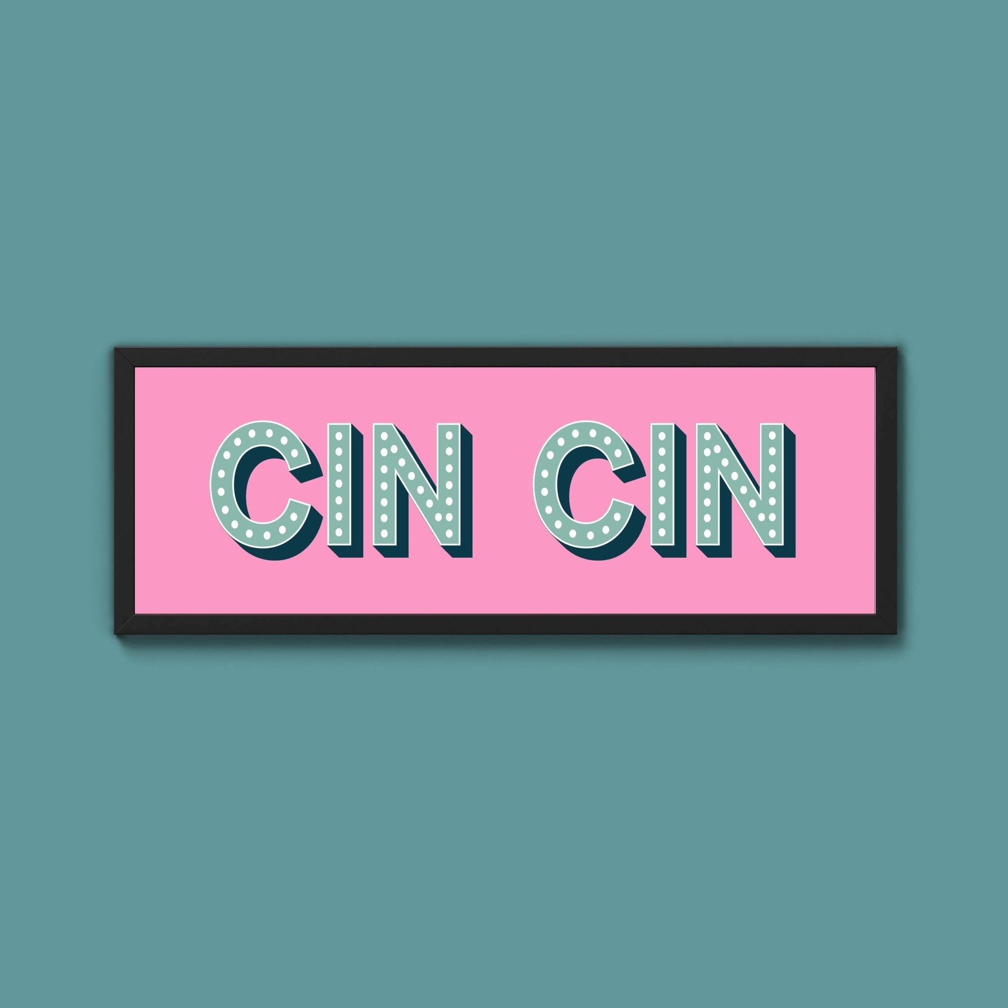 Cin Cin Framed Print (New Style) - Above The Door
