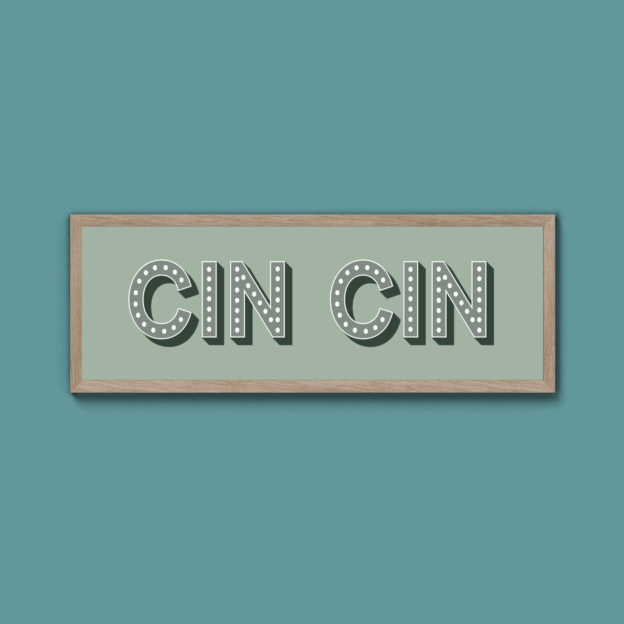 Cin Cin Framed Print (New Style) - Above The Door