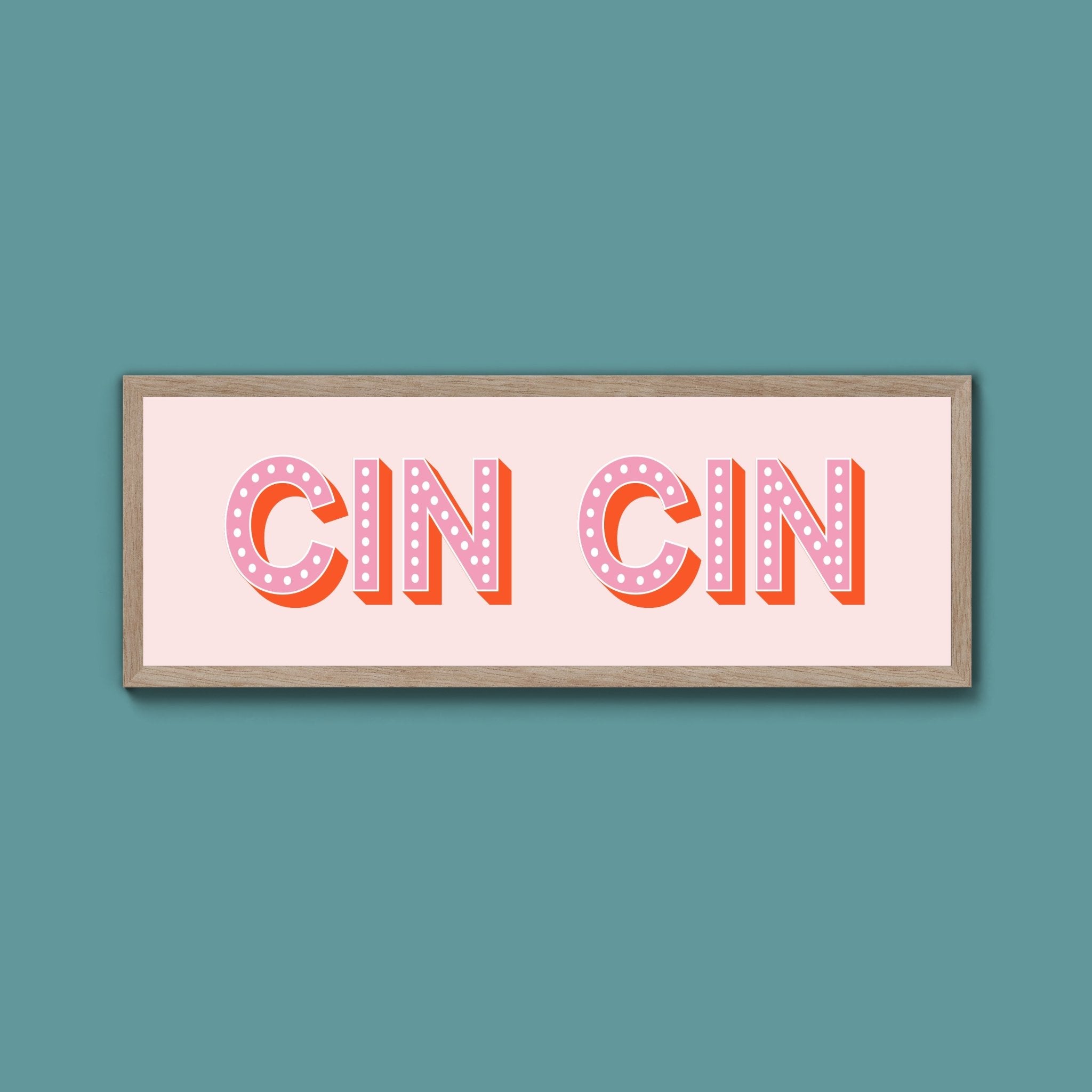 Cin Cin Framed Print (New Style) - Above The Door