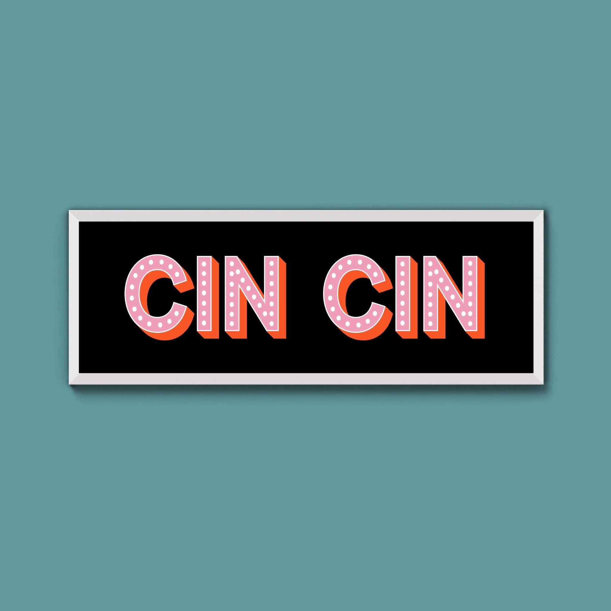 Cin Cin Framed Print (New Style) - Above The Door