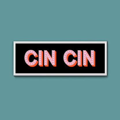 Cin Cin Framed Print (New Style) - Above The Door