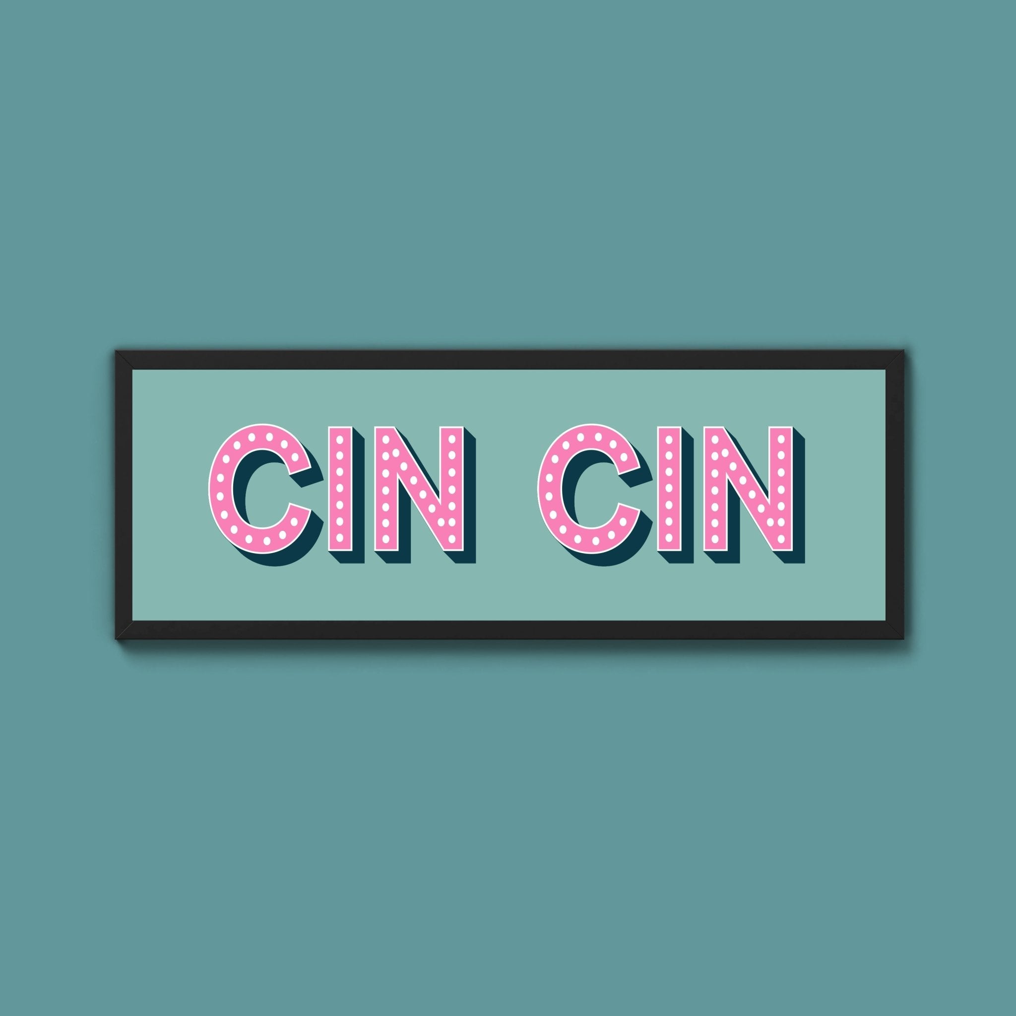Cin Cin Framed Print (New Style) - Above The Door