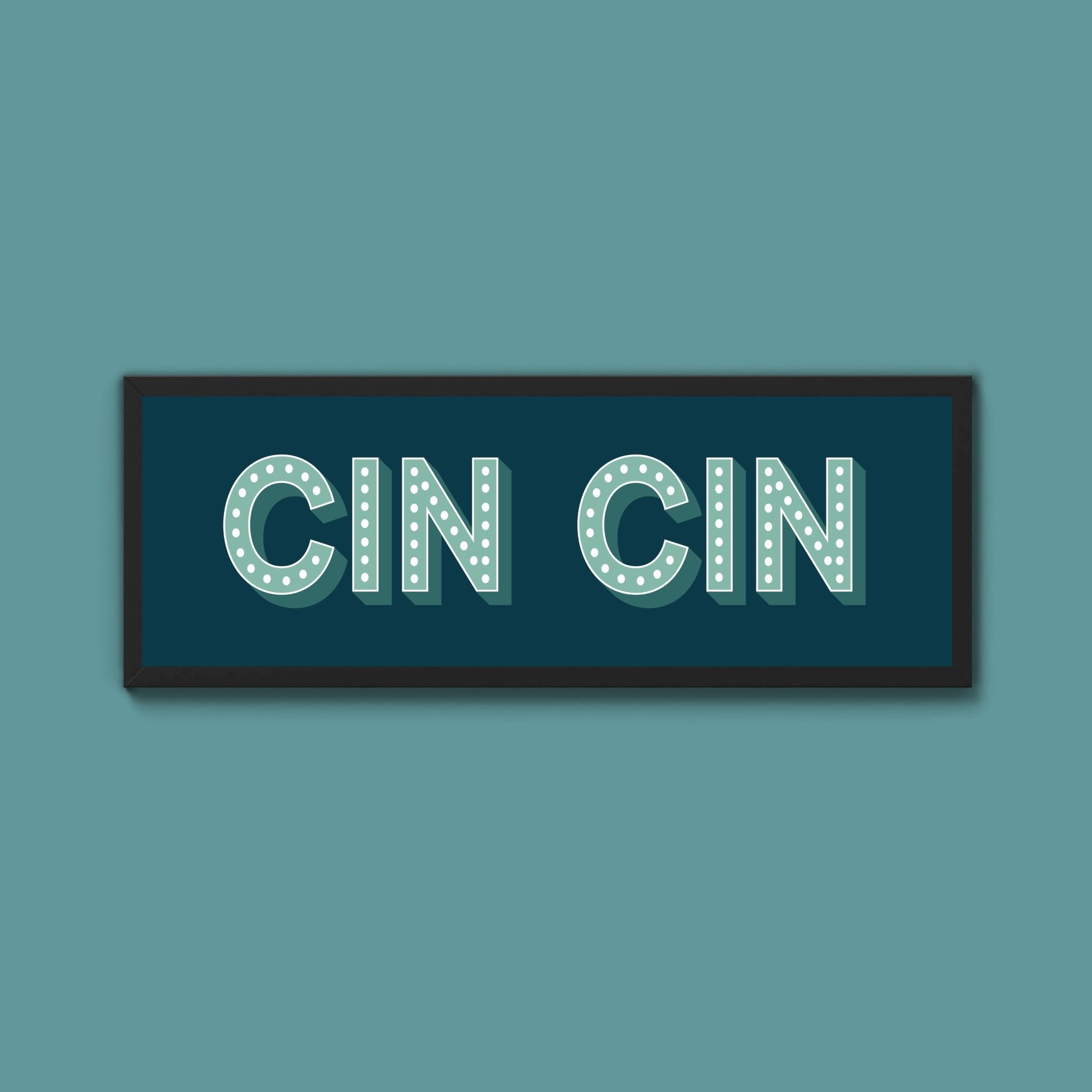 Cin Cin Framed Print (New Style) - Above The Door