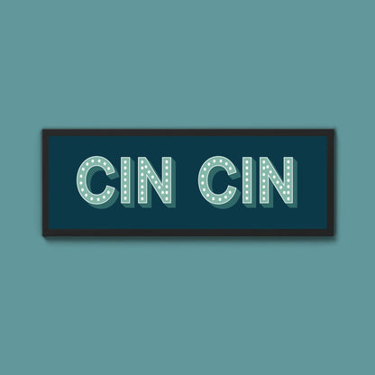Cin Cin Framed Print (New Style) - Above The Door
