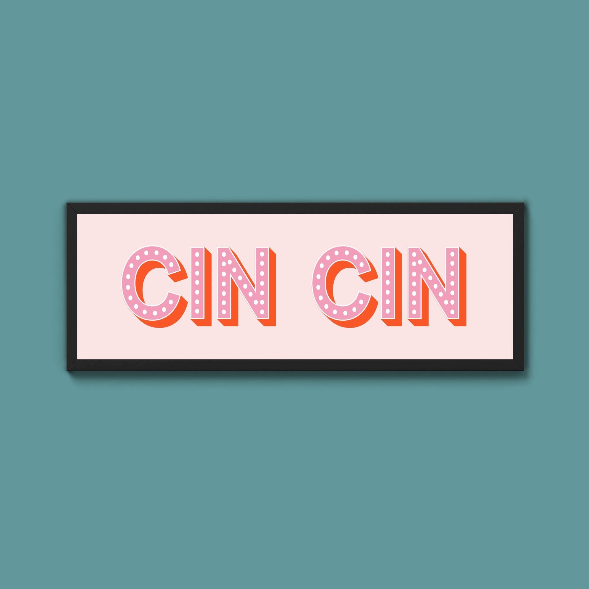 Cin Cin Framed Print (New Style) - Above The Door