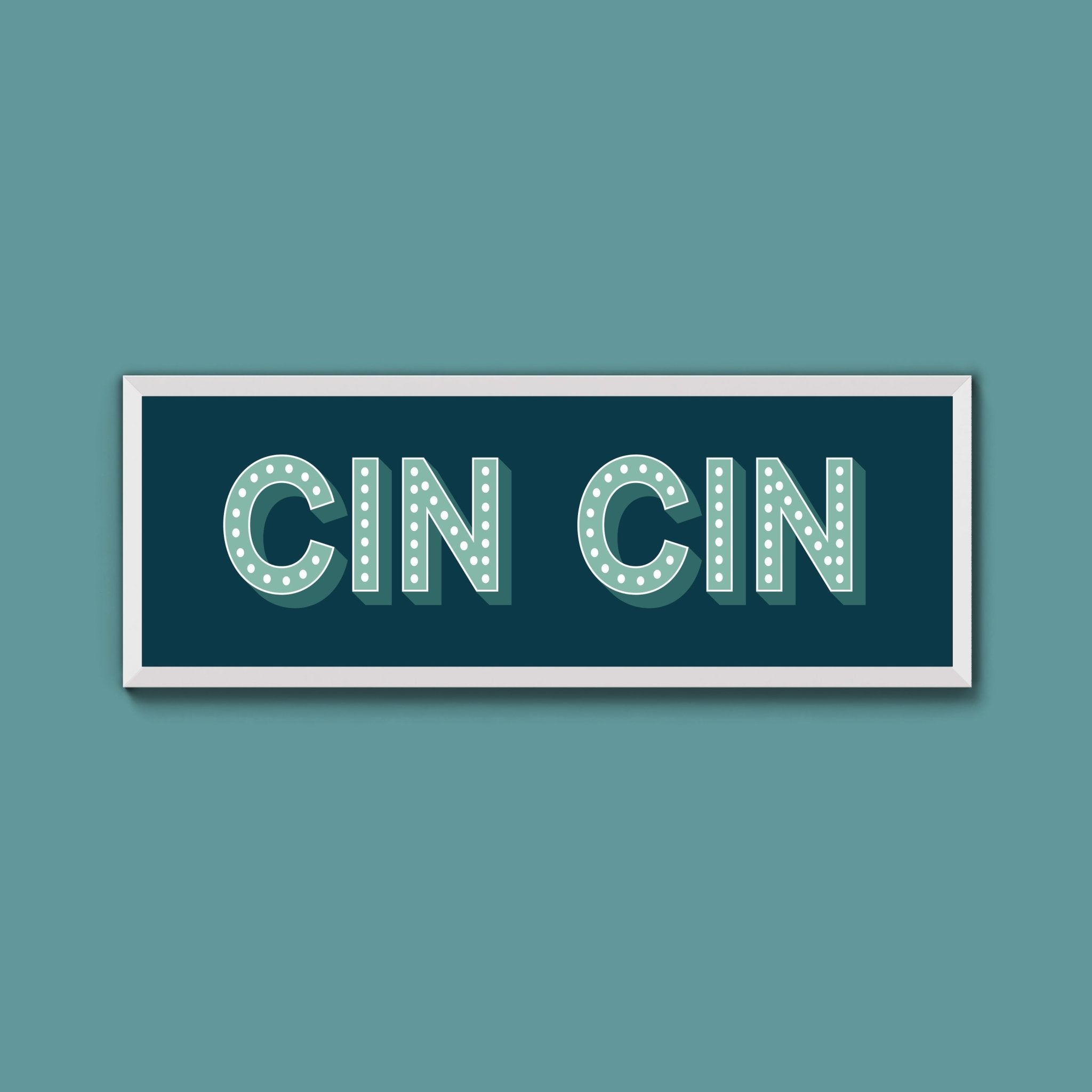 Cin Cin Framed Print (New Style) - Above The Door