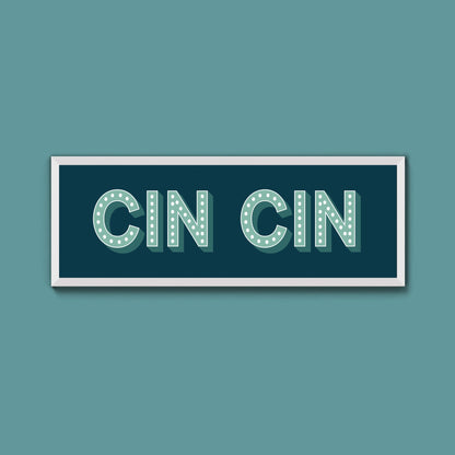 Cin Cin Framed Print (New Style) - Above The Door