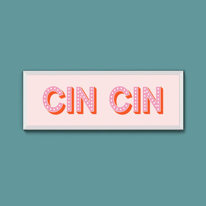 Cin Cin Framed Print (New Style) - Above The Door